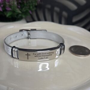 Silver Inspirational Bracelet